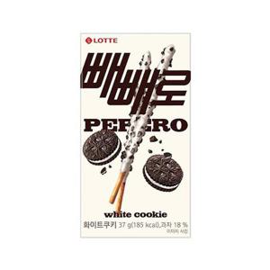 롯데제과 롯데 빼빼로 화이트쿠키 37g 10개