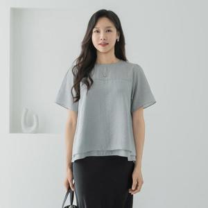 엄마옷 마담4060 이중레이어드블라우스 -QBL2606073-