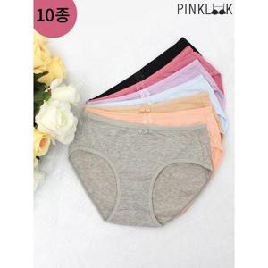 [핑크룩]40수 데일리 기본면스판 삼각  요일팬티10P/택1