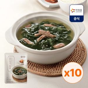 [아워홈] 담백한 소고기 미역국 (실온) 300g x 10개