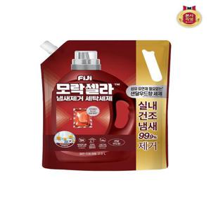 [피지]피지 모락셀라 섬유유연제 필요없는 실내건조 냄새제거 세탁세제 리필 샌달우드향 2.3L 겸용