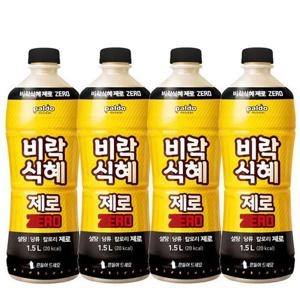 팔도 비락식혜 제로 1.5L X 4PET 수정과 전통 음료수 찜질