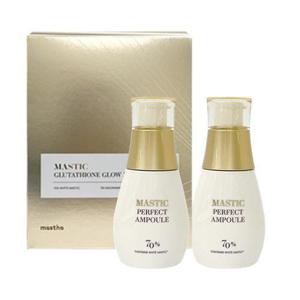 [매스티나]매스티나 앰플 시즌3 화이트 매스틱 퍼펙트 25ml 2개+글루타티온 마스크팩 1박스 (41364223)