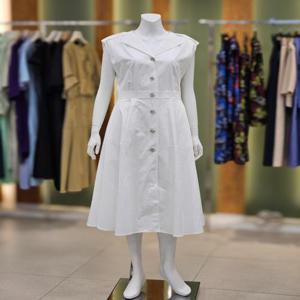 [발렌시아]발렌시아 민소매 뒷밴딩 플레어 롱 원피스 246GO78