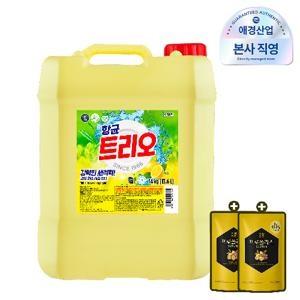 트리오 대용량 업소용 주방세제 14kg, 1개+프로폴리스 애플 주방세제 300ml 증정, 2개