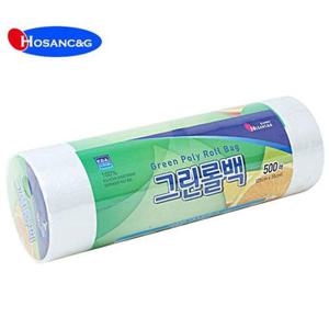 그린롤백 25x35 500매 1P 일회용 비닐팩 위생팩 W6491D7