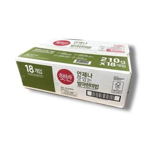 [기타]햇반 발아현미밥 210g x 18개입 코스트코 대용량