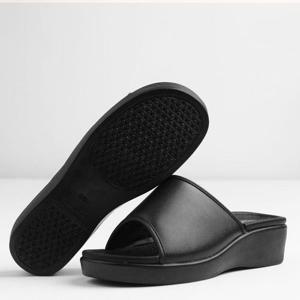[QN0UV690_55]이중쿠션 PU 선생님슬리퍼 슬리퍼 4cm
