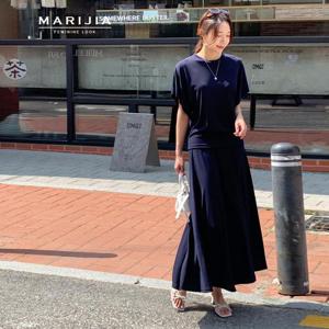 [마리지아][MARIJIA] 시크릿 반 소매 티셔츠+플레어 스커트_MSTB21124