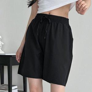 여자바지 5부 베이직 여자 반바지 여름 쿨 시원한 캐주얼 밴딩