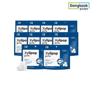 [동국제약] 자일리팝 무설탕 자일리톨 캔디 퓨어 30g x 10개