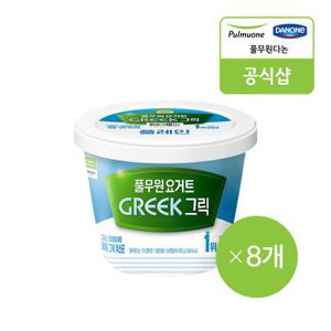 [풀무원다논] 그릭 빅팟 플레인(400g) x 8개