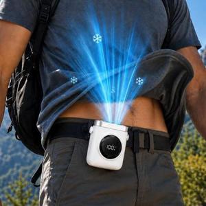 KC인증 허리선풍기 5000mAh 휴대용 반도체 냉각
