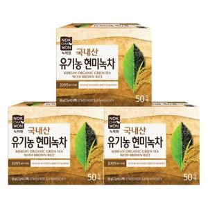 [녹차원] 유기농현미녹차 50티백 x 3팩 (총 150티백)