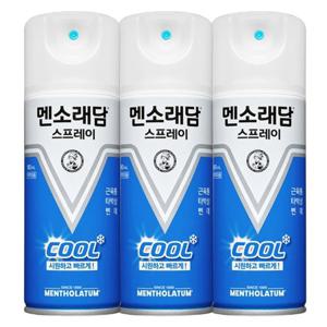멘소래담 스프레이 쿨타입 180mlx3개 / 쿨파스 뿌리는 파스 스프레이 파스