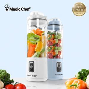 매직쉐프 무선 미니 믹서기 MBL-P450_M 블루 민트 소형 블렌더 휴대용 믹서기 텀블러 사무실 블랜더