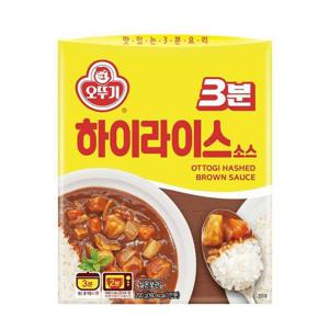 오뚜기 3분 하이라이스 소스 200g 자취 간편식