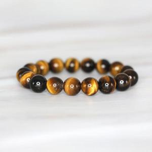 천연 황호안석 10mm 금전운 사업운 행운 원석팔찌 BR-123