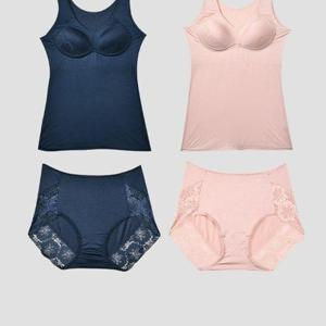 여성스러운 레이스라인 브라런닝 팬티 세트 여자속옷 (WD358CB)