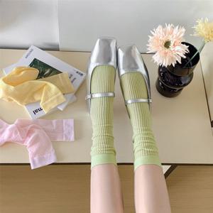 [루즈루나] 로냐 시스루 무봉제 롱 니삭스 봄 여름 구두 스타킹 양말