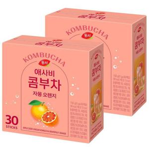 동서 애사비 콤부차 자몽 오렌지 30T X 2개