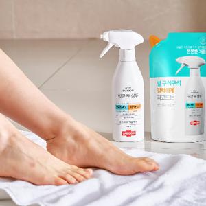 [쫀쫀한 거품 , 소문의 풋샴푸] 랩신 풋샴푸 각질케어 410ml용기 3개 + 400ml 리필 2개