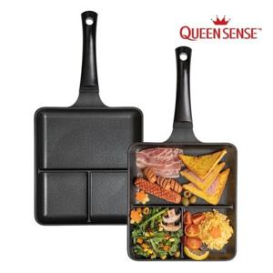 [QUEENSENSE] 퀸센스 블랙 사각 3절 나눔팬 29cm