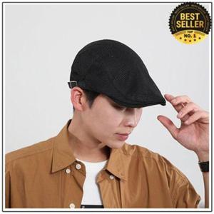 [에이치플러스몰]중년 남성 시원한 여름 베레모 망사 멋쟁이 모자