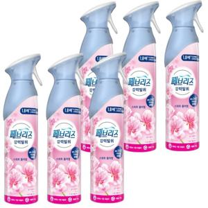 페브리즈 에어 공기탈취제 165g 스위트 블러썸x6개 스프레이타입 쾌적한 실내