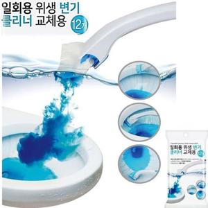 [룽스]클리너 리필 좌변기청소 변기청소 12개
