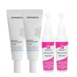더마하우스 멜라스톱화이트닝크림30ml 2개 + 화이트닝에센스 30ml 2개/미백기능성