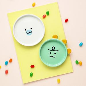 ★적립금사용가능★ 니니즈 페이스 도자기 트레이 2P