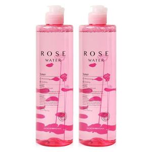 (1+1)푸드어홀릭 로즈워터 토너 530ml /대용량 닦토 장미수스킨 진정 보습