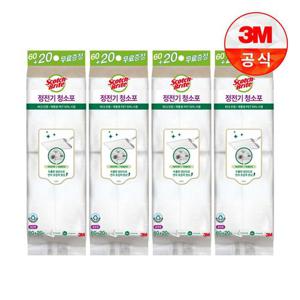 [3M]재활용 PET 50% 사용 정전기 청소포 표준형 60+20매 x 4개