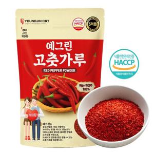 HACCP 국산100% 보통맛 굵은 햇 고춧가루 (10메시) 5kg 김치 김장 요리 양념용 예그린 고추가루