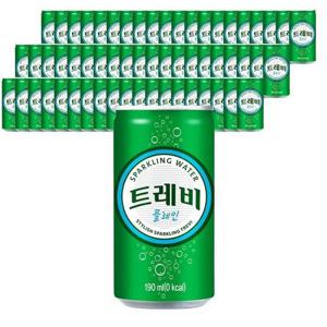 롯데 트레비 플레인 190ml X 60캔 음료 탄산수 에이드