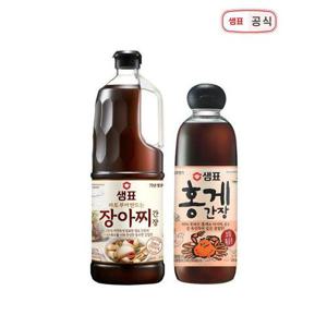 [샘표]장아찌간장 1.7L+홍게간장 830ml (총2병)
