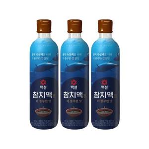 갤러리아_[CJ]백설 참치액 진더풍부한맛 900g x3개