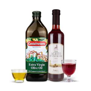 이탈리아 레드와인 비니거 비네거 발효 식초 500ml+엑스트라버진 올리브오일 올리브유 1L