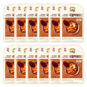 [CJ]백설 다담 국물떡볶이양념145g x12개 간편 찌개양념 즉석 밀키트
