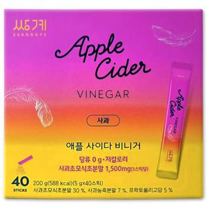 [해핑] 코스트코 쌍계 애플사이다 비니거 분말 200g(5g x 40개) 사과식초 초모