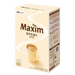 [맥심]동서 맥심 화이트골드 100T 일회용 커피믹스 스틱형 이지컷 (14491350)