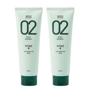 아모스프로페셔널 녹차실감 두피 모발 팩 250ml 2개
