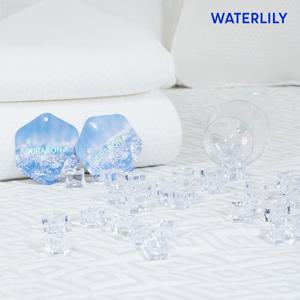 휴비스 듀라론 냉감 침대패드 (Q) 도트패턴 화이트