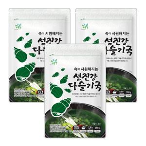 [정옥] 섬진강 다슬기국 350g x 6팩 / 올갱이국 국내산