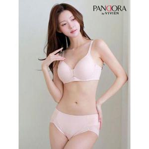 [비비안]메쉬 풀컵무빙 노와이어 몰드브라팬티2종(PB7138)75A~95D