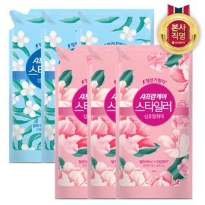 샤프란케어 스타일러 섬유탈취제 400mL(리필) (상쾌한/은은한) x3개