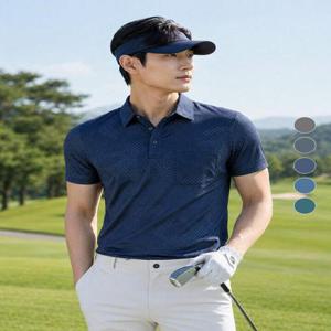 [이지바이]이지바이 쿨링웨이브 여름 남성 기능성 냉감 카라 반팔 데일리 쿨 티셔츠(M5ST36)
