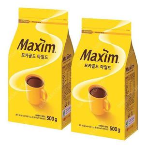 [맥심]동서 맥심 모카골드 마일드 500g 2개 블랙 알커피 리필용 (12534841)
