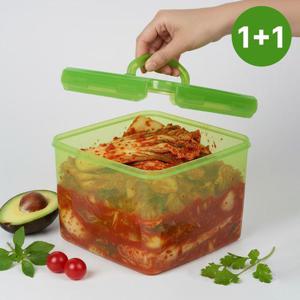 [1+1][맥스앤맥스] 항균 그린 김치통 밀폐용기 2.9L부터
